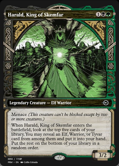 Magic the Gathering Card - Harald, King of Skemfar - MTG Circle