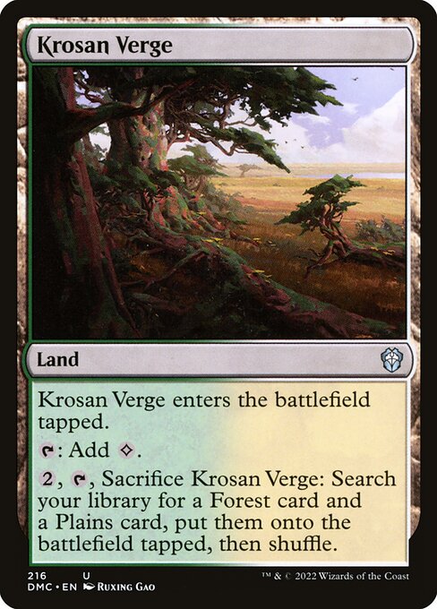 Magic the Gathering Card - Krosan Verge - MTG Circle