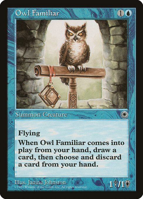 Magic the Gathering Card - Owl Familiar - MTG Circle