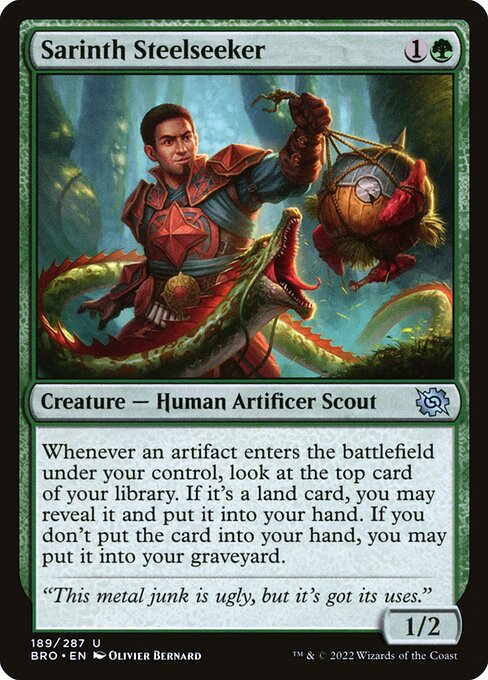 Magic the Gathering Card - Sarinth Steelseeker - MTG Circle