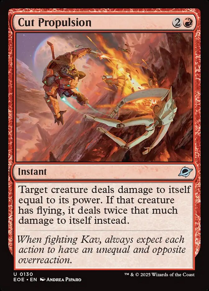 Magic the Gathering Card - Cut Propulsion - MTG Circle
