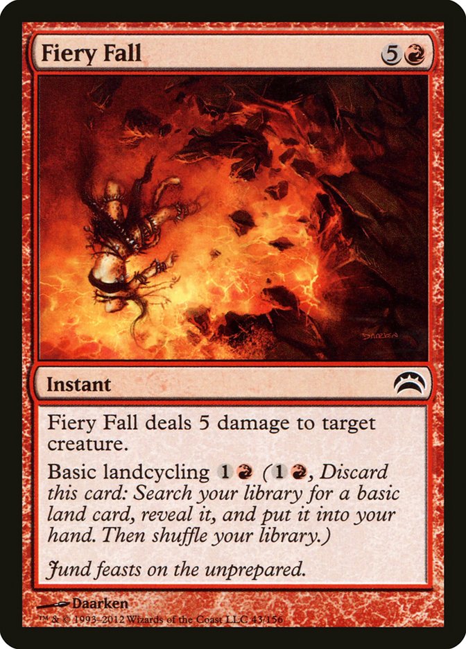 Magic the Gathering Card - Fiery Fall - MTG Circle