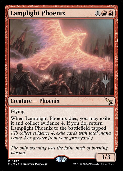 Magic the Gathering Card - Lamplight Phoenix - MTG Circle