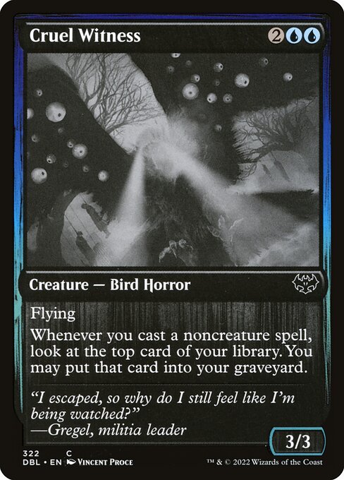 Magic the Gathering Card - Cruel Witness - MTG Circle