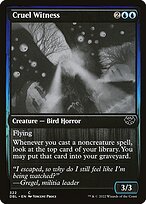 Magic the Gathering Card - Cruel Witness - MTG Circle