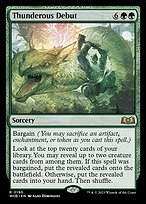 Magic the Gathering Card - Thunderous Debut - MTG Circle