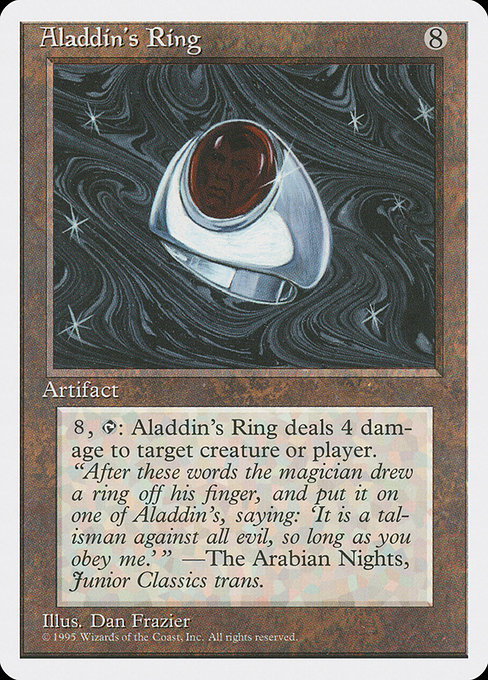 Magic the Gathering Card - Aladdin's Ring - MTG Circle