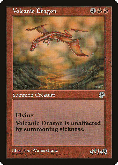 Magic the Gathering Card - Volcanic Dragon - MTG Circle