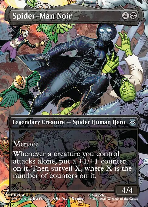 Magic the Gathering Card - Spider-Man Noir - MTG Circle