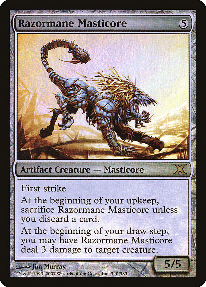 Magic the Gathering Card - Razormane Masticore - MTG Circle