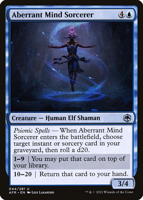 Magic the Gathering Card - Aberrant Mind Sorcerer - MTG Circle