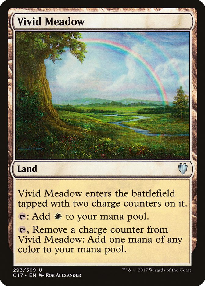 Magic the Gathering Card - Vivid Meadow - MTG Circle