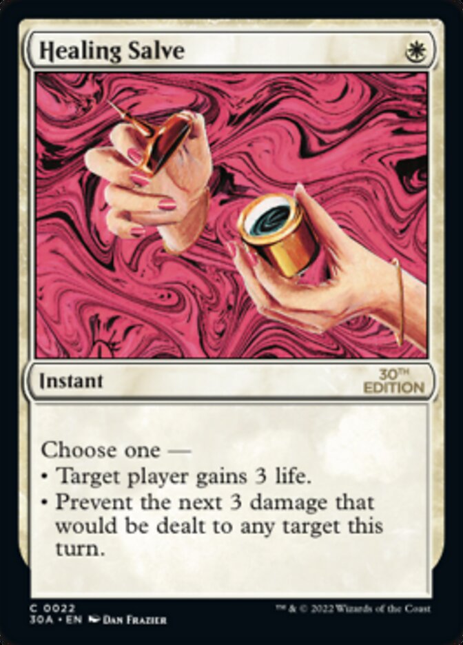 Magic the Gathering Card - Healing Salve - MTG Circle