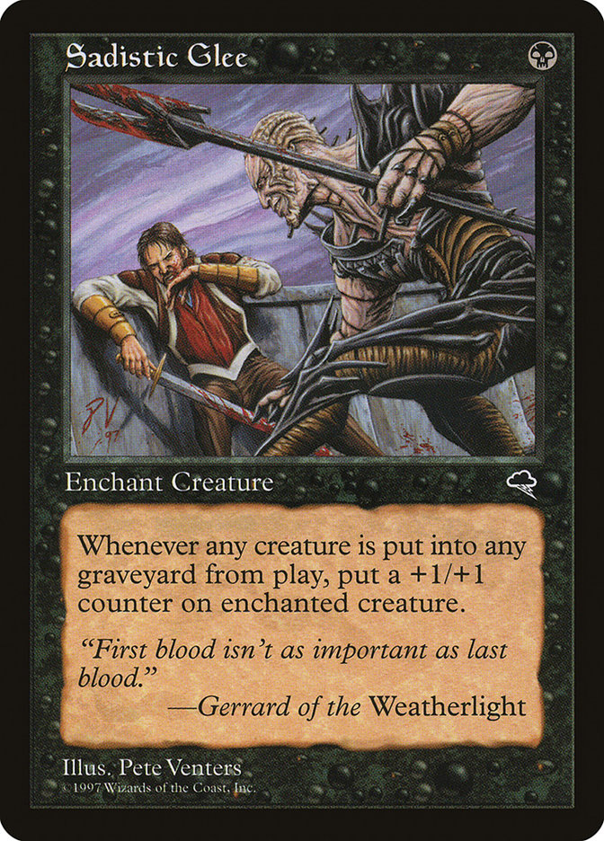 Magic the Gathering Card - Sadistic Glee - MTG Circle
