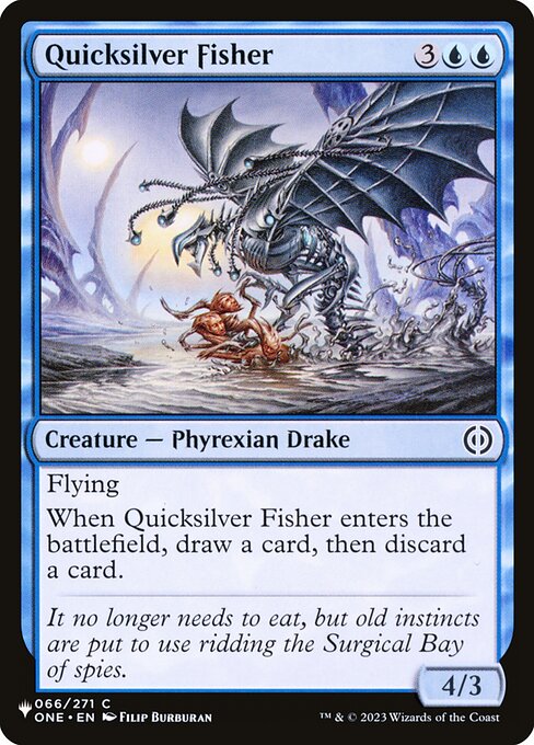 Magic the Gathering Card - Quicksilver Fisher - MTG Circle