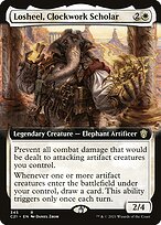 Magic the Gathering Card - Losheel, Clockwork Scholar - MTG Circle