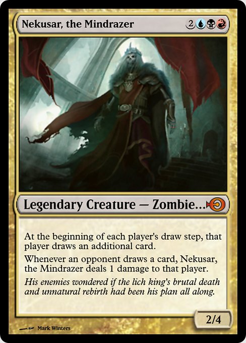 Magic the Gathering Card - Nekusar, the Mindrazer - MTG Circle