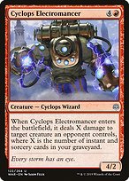 Magic the Gathering Card - Cyclops Electromancer - MTG Circle