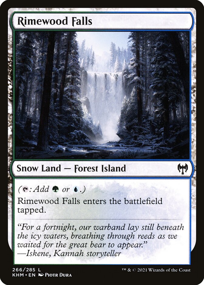 Magic the Gathering Card - Rimewood Falls - MTG Circle