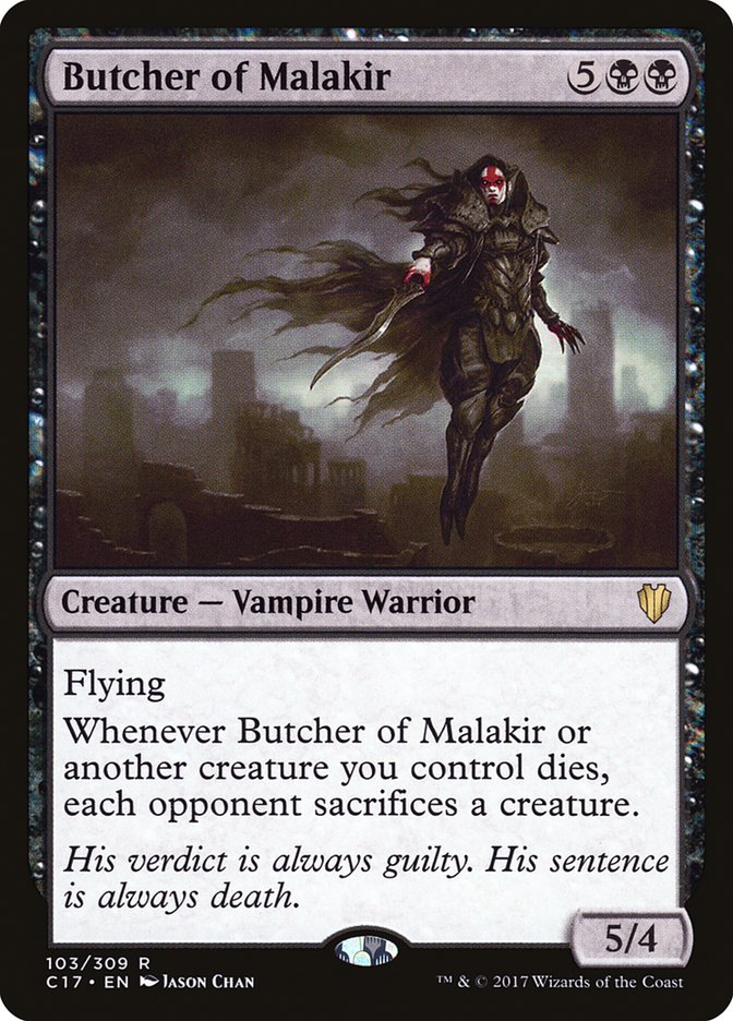 Magic the Gathering Card - Butcher of Malakir - MTG Circle