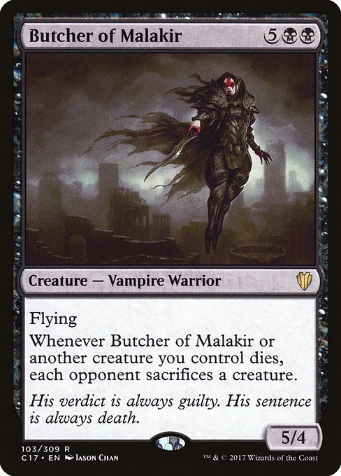 Magic the Gathering Card - Butcher of Malakir - MTG Circle