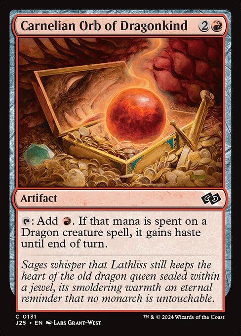 Magic the Gathering Card - Carnelian Orb of Dragonkind - MTG Circle
