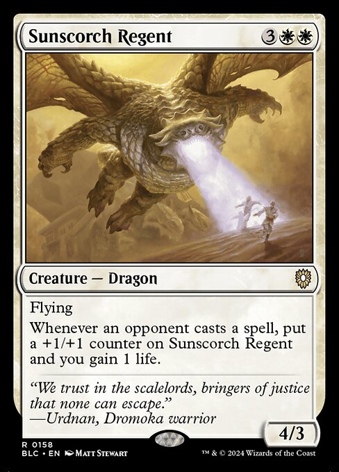 Magic the Gathering Card - Sunscorch Regent - MTG Circle