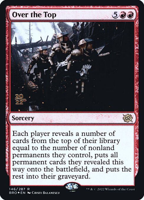 Magic the Gathering Card - Over the Top - MTG Circle