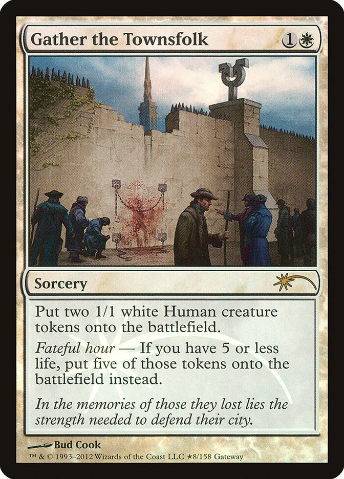 Magic the Gathering Card - Gather the Townsfolk - MTG Circle