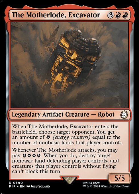 Magic the Gathering Card - The Motherlode, Excavator - MTG Circle