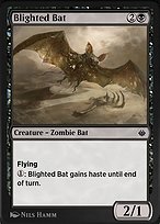 Magic the Gathering Card - Blighted Bat - MTG Circle