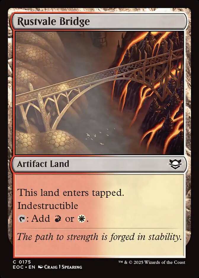 Magic the Gathering Card - Rustvale Bridge - MTG Circle