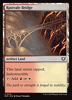 Magic the Gathering Card - Rustvale Bridge - MTG Circle
