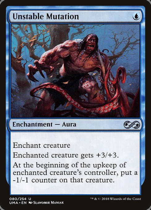 Magic the Gathering Card - Unstable Mutation - MTG Circle