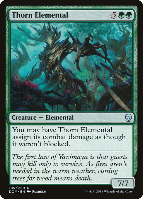 Magic the Gathering Card - Thorn Elemental - MTG Circle