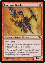 Magic the Gathering Card - Rustrazor Butcher - MTG Circle