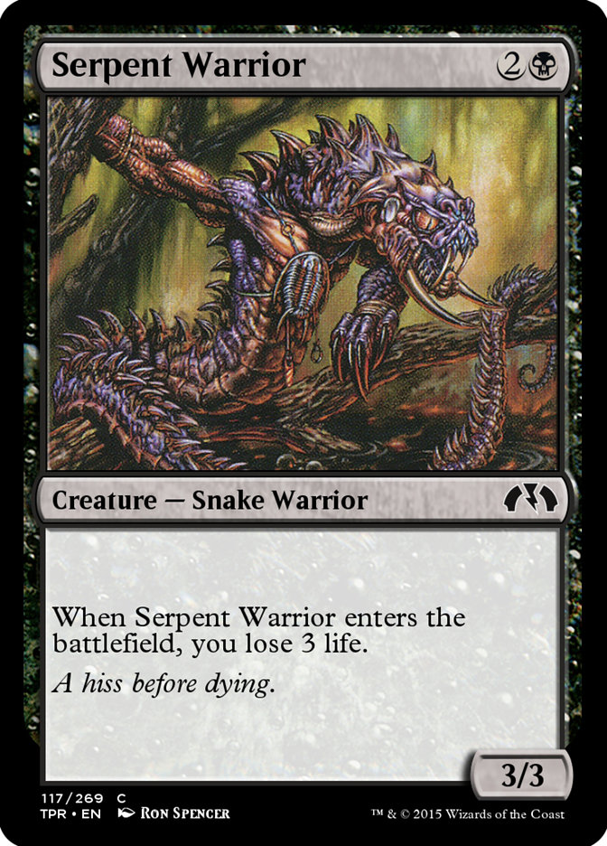 Magic the Gathering Card - Serpent Warrior - MTG Circle