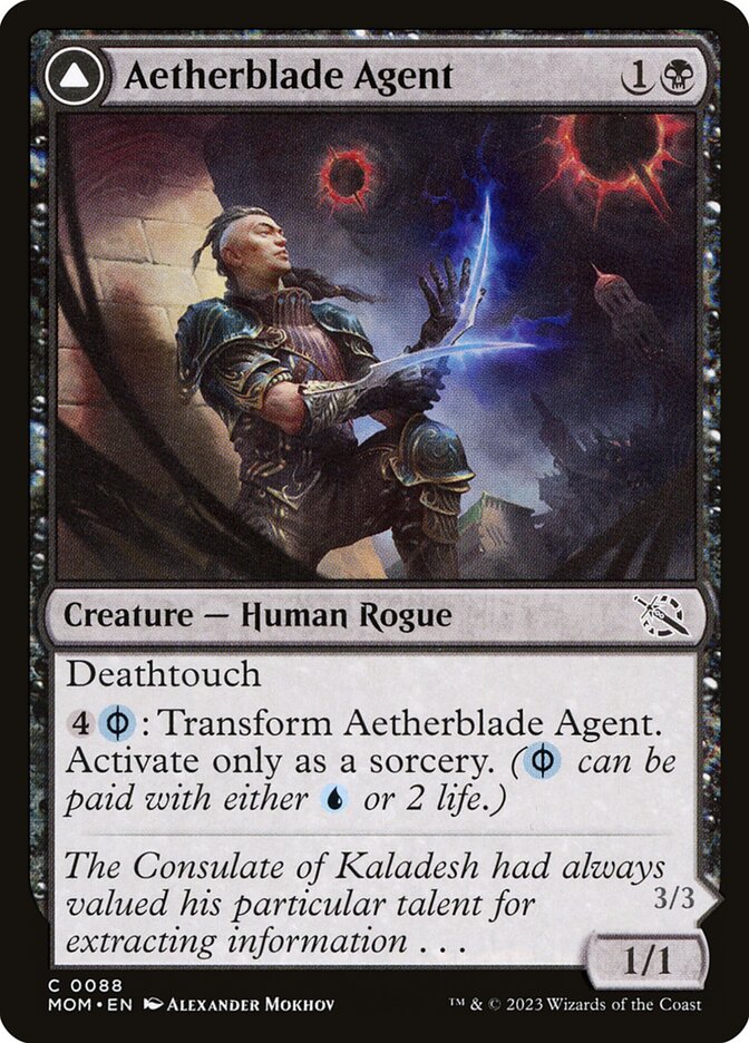 Magic the Gathering Card - Aetherblade Agent - MTG Circle