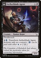 Magic the Gathering Card - Aetherblade Agent // Gitaxian Mindstinger - MTG Circle