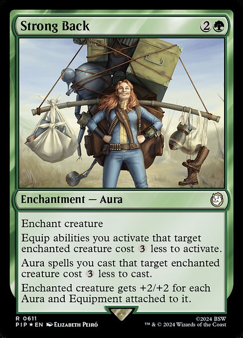 Magic the Gathering Card - Strong Back - MTG Circle