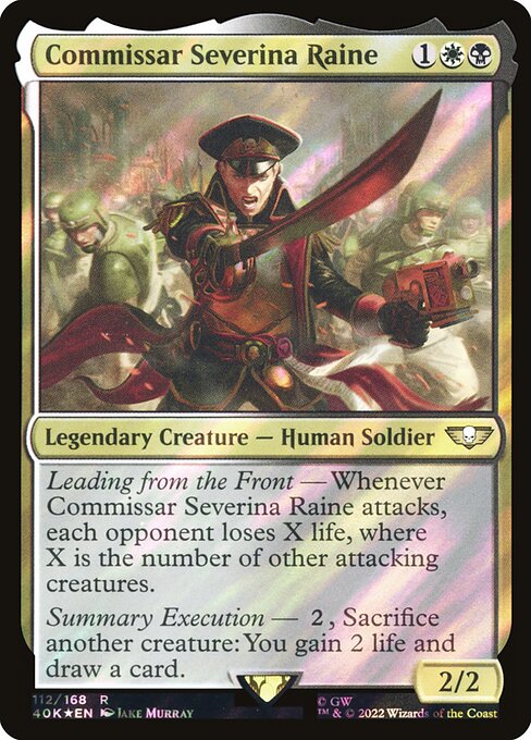 Magic the Gathering Card - Commissar Severina Raine - MTG Circle