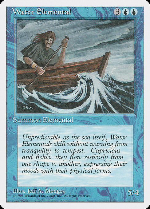 Magic the Gathering Card - Water Elemental - MTG Circle