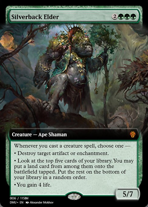 Magic the Gathering Card - Silverback Elder - MTG Circle
