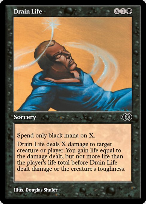 Magic the Gathering Card - Drain Life - MTG Circle