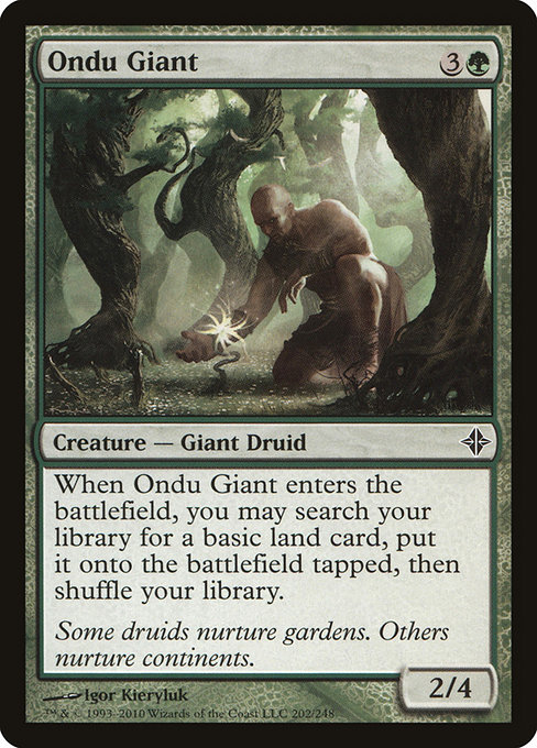 Magic the Gathering Card - Ondu Giant - MTG Circle