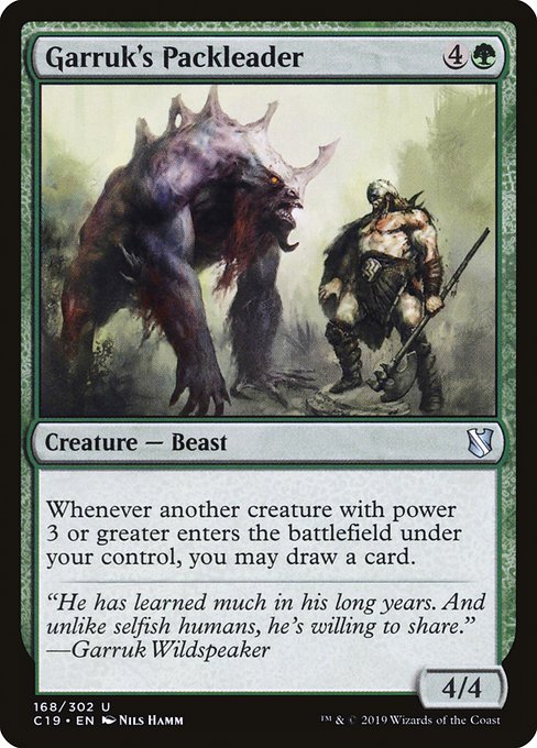 Magic the Gathering Card - Garruk's Packleader - MTG Circle