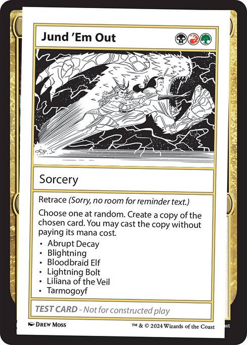 Magic the Gathering Card - Jund 'Em Out - MTG Circle