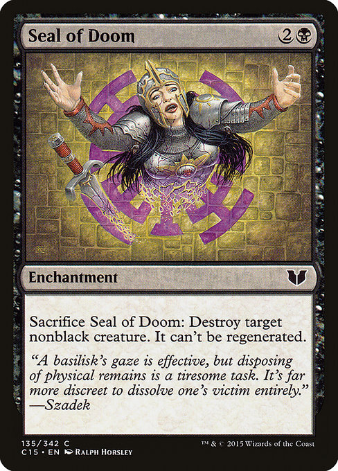 Magic the Gathering Card - Seal of Doom - MTG Circle