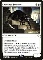 Magic the Gathering Card - Adorned Pouncer - MTG Circle