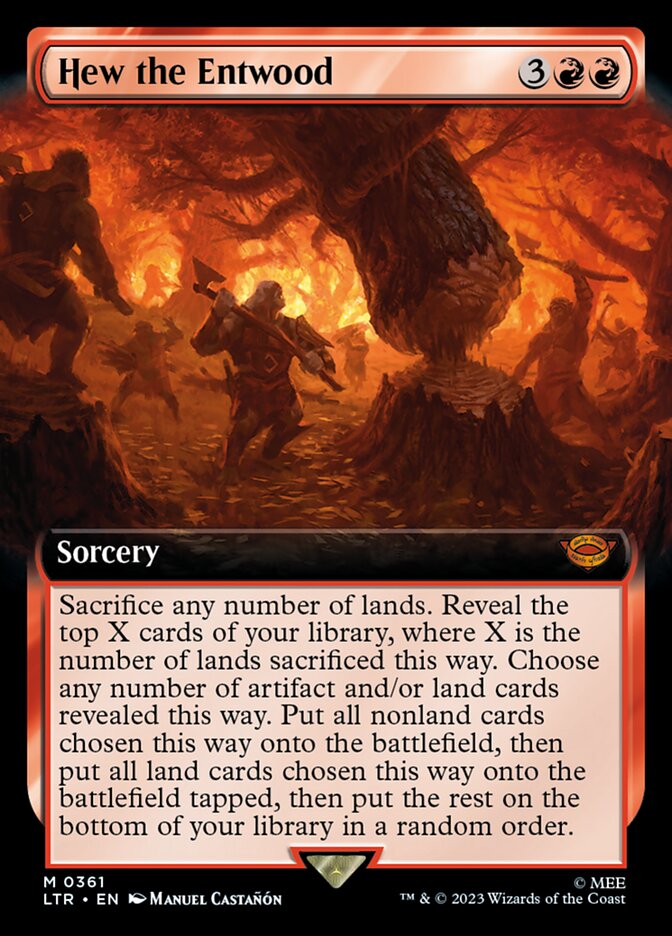 Magic the Gathering Card - Hew the Entwood - MTG Circle